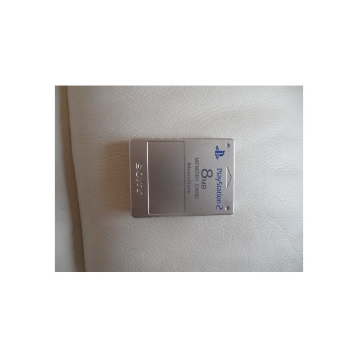 Carte Mémoire argent 8 Mo pour Playstation 2
