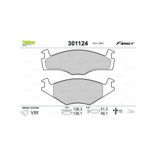 Valeo 598124 Plaquettes de Frein