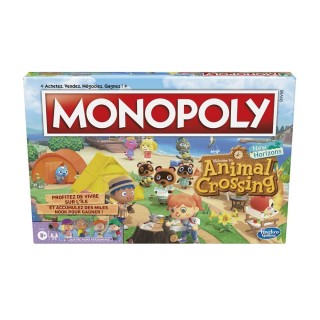 Hasbro Gaming Monopoly édition Animal Crossing New Horizons, Plateau de Jeu pour Enfants, à partir de 8 Ans, Jeu Amusant pour 2 
