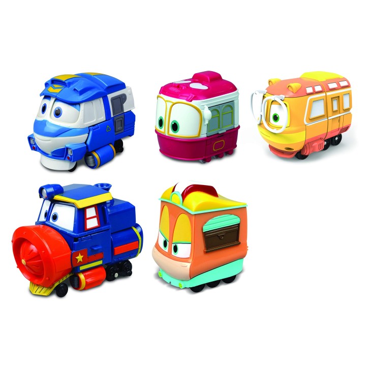 Robot Trains - 80154 - Mini Véhicule Die Cast N°1 - Modèle Aléatoire Kay /Selly/Victor/Jeanne 6 cm