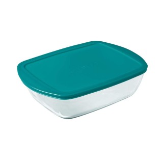 Pyrex 4936461 Cook&store Plat À Four En Verre Rectangulaire Avec Couvercle 28x20 Cm