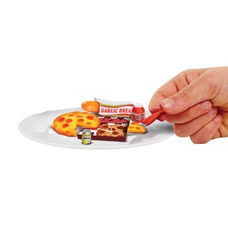 Totally Tiny, Set Fun avec Food, Creation Aliments Miniatures, 9 pièces, Slime Surprise garniture inclus, Modèles Aléatoires, Jo