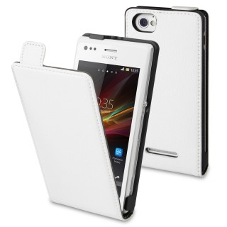 Muvit SESLI0051 Etui pour Xperia M Blanc