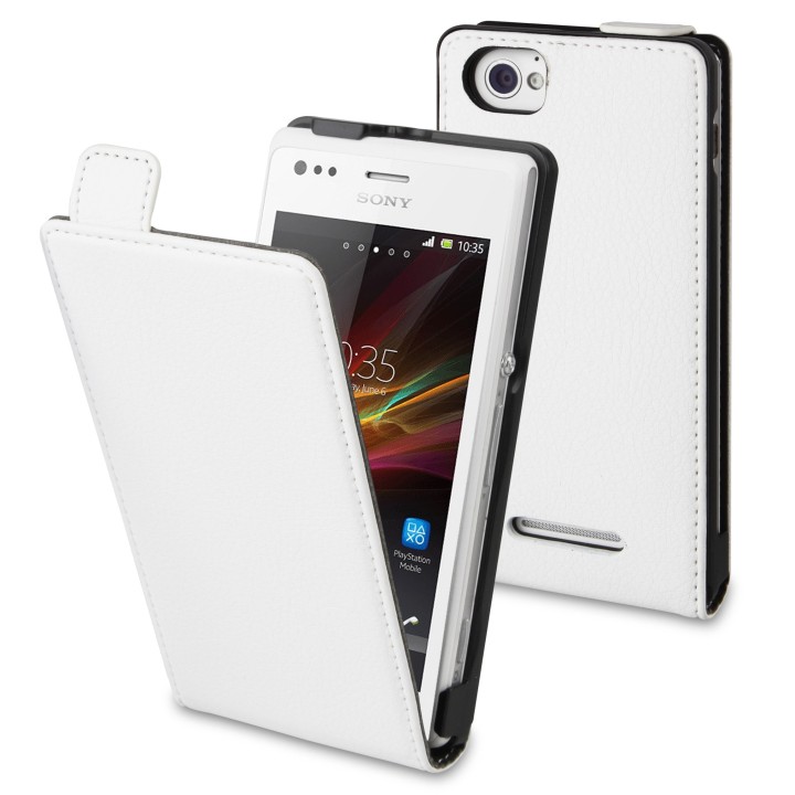 Muvit SESLI0051 Etui pour Xperia M Blanc