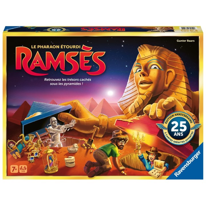 Ravensburger - Ramsès - Jeu de société Famille et Enfant - 1 à 5 Joueurs dès 7 ans - Édition limitée - 25ème anniversaire - 2732