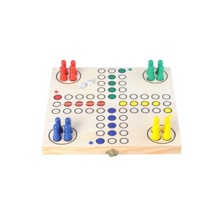 Engelhart - Jeu de petits Chevaux en bois aux couleurs vives - jeu en bois pour enfants