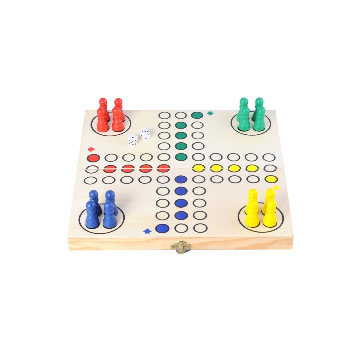Engelhart - Jeu de petits Chevaux en bois aux couleurs vives - jeu en bois pour enfants