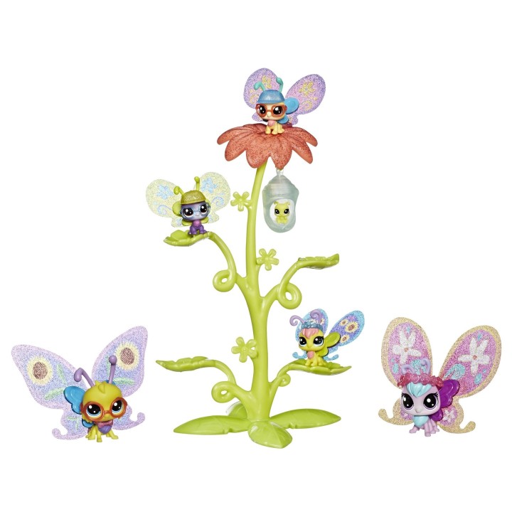 Littlest Petshop – Coffret de 6 Figurines Petshop - Ailes Multicolores