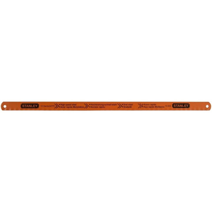 Stanley 0-15-900 Lame de scie à métaux Carte 5 Lames Rubis HSS Molybdène 8-10-12 Dents