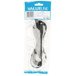 Valueline USB2.0 A/Olympus 12p, 2m câble d'appareil Photo Noir - Câbles d'appareil Photo (2m, 2 m, Noir, Male Connector/Male Con