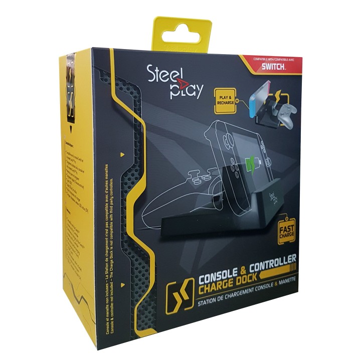 STATION DE RECHARGE POUR CONSOLES ET MANETTE COMPATIBLE NINTENDO SWITCH