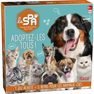 SPA - Adoptez-les Tous - Jeu de société - Educatif - Dès 6 ans - 2 à 6 joueurs - Lansay