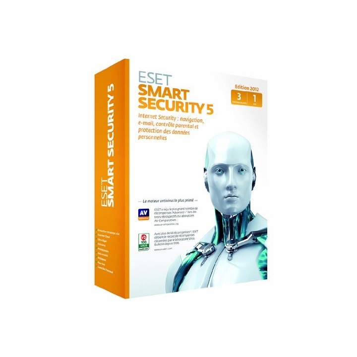Eset Smart Security 5 (3 postes, 1 an)