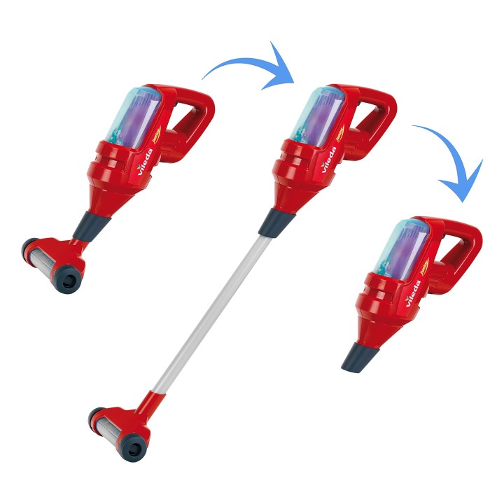 Theo Klein 6793 Aspirateur Vileda Upright Avec Fonction de Tourbillonnement des Petites Billes Bruitage et Buse Main I Jouet pou