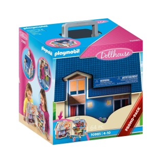 PLAYMOBIL 70985 Maison transportable - City Life- La Maison Traditionnelle- s'ouvre s'emporte Partout
