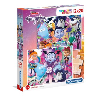 Clementoni - Supercolor Collection-Vampirina-2 x 20 pièces- 07033