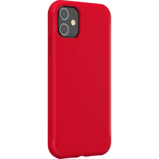 Coque iPhone 12/12 Pro Silicone SoftTouch Rouge Bigben