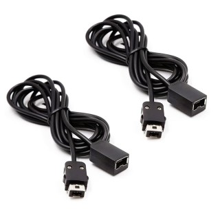 Lot de 2 câbles d'extension de 3 m compatibles avec les manettes NES Classic Mini Edition (2016), rallonges pour télécommande Wi