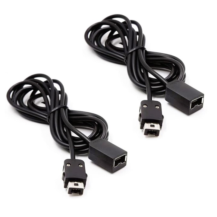 Lot de 2 câbles d'extension de 3 m compatibles avec les manettes NES Classic Mini Edition (2016), rallonges pour télécommande Wi