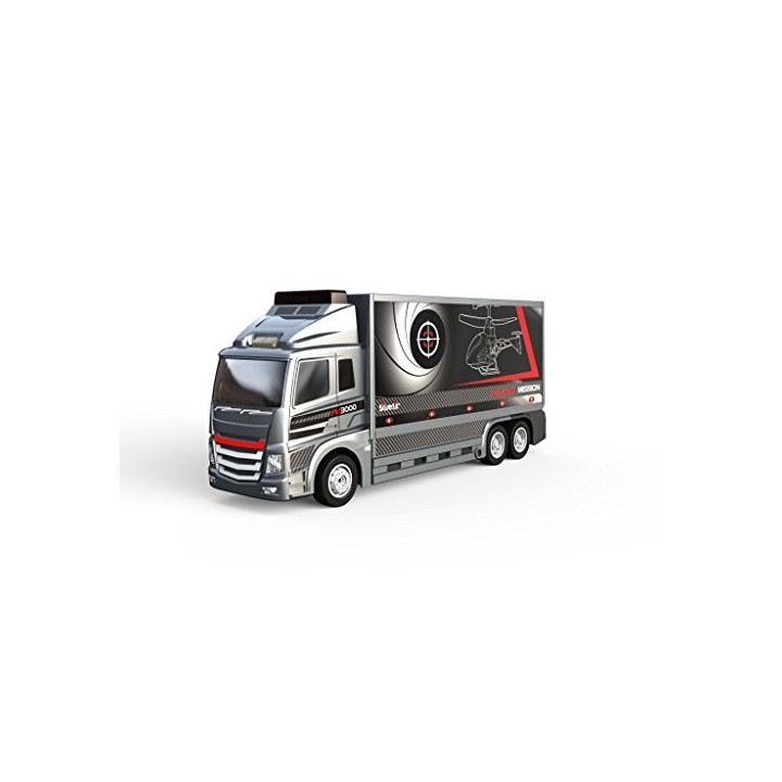 Silverlit - 84761 - Hélicoptère d'intérieur et son camion - FALCON MISSION - 3 Canaux Gyro