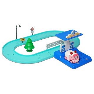Poli - 83271 - Véhicule Intelligent Ambre Et Sa Station De Recharge Robocar