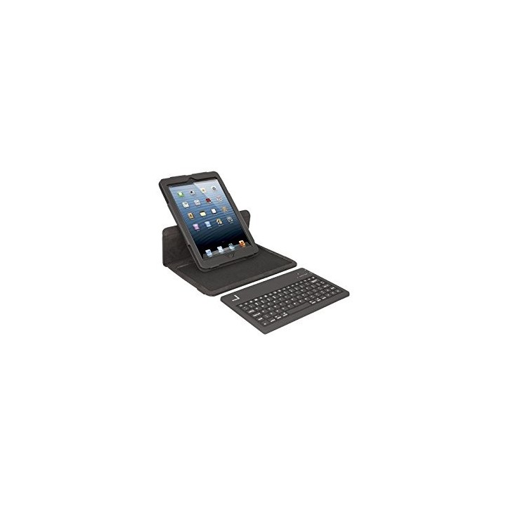 Urban Factory SKI78UF Pack de Etui Folio en Feutrine/Silicone pour iPad Mini 7,8" Noir + Clavier Bluetooth