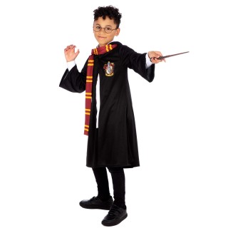 Harry Potter Deguisement Enfant | Cape Gryffondor | Déguisements pour Enfants Hogwarts Noir 9-10 Ans