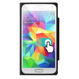 Colorblock CBFOLIOTOUCHGS5N Etui à Rabat pour Samsung Galaxy S5 G900 Noir