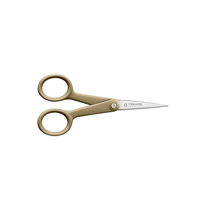 Fiskars Ciseaux de Bricolage ReNew, Longueur : 12 cm, Acier inoxydable/plastique recyclé, En matériaux 100% recyclables, 1062547
