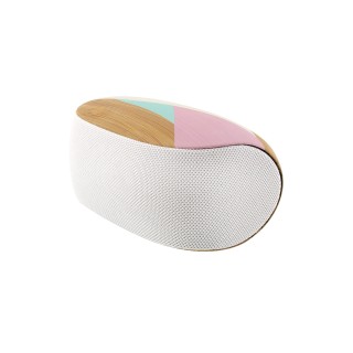 T'nB hparts Candi Haut-parleur Bluetooth 5 W Design scandinave Blanc/marron