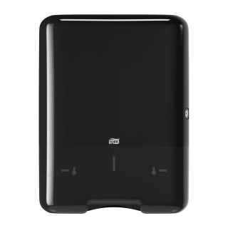 Tork Xpress, Distributeur murale pour essuie-mains pliés en V noir H3, gamme Elevation, 553008