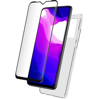 Bigben PACKSILIVTMI10L5G Pack Protection Coque Transparent et Verre Trempé 2.5D pour Xiaomi Mi 10 Lite 5G