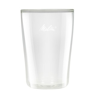 Melitta 2 Verres à Latte Macchiato, Double Paroi Isolante, Anti-Brulure, Adapté au Micro-Onde, 300 ml, Hauteur 13 cm, Pour Over