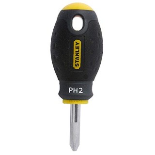 Stanley 1-65-407 Tournevis Phillips Boule Ph2 - 30 Mm - Gamme FatMax - Fabriqués En France - Lame En Acier - Sablage De L'Emprei