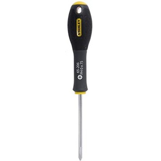 Stanley 1-65-206 Tournevis Phillips Ph0X75Mm - Gamme FatMax - Fabriqués En France - Lame En Acier - Sablage De L'Empreinte - Poi