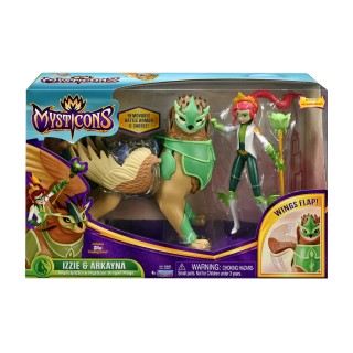 Mysticons- Arkayna Griffon Izzie avec Poupée articulée, MYT021, 18 cm