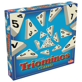 Triominos Classic - Jeu Stratégie et de Réflexion de Société Famille et Enfants dès 6 Ans - Jeu de Dominos Triangulaires à 3 Côt