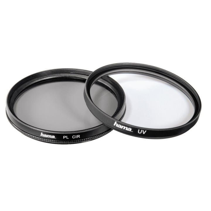 Hama 00077762 Kit de Filtre UV + Filtre polarisant 62 mm Noir