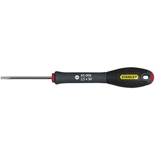 Stanley 1-65-006 Tournevis Parallèle 2,5X50Mm Gamme FatMax - Fabriqués En France - Lame En Acier - Sablage De L'Empreinte - Poig