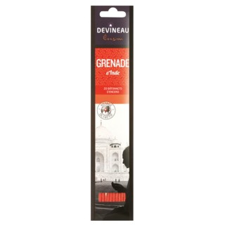 DEVINEAU 1607926 20 bâtonnets d'encens Grenade d'Inde, Rouge