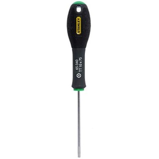 Stanley 1-65-340 Tournevis Tamper Torx Tt10X75Mm Gamme FatMax - Fabriqués En France - Lame En Acier - Sablage De L'Empreinte - P