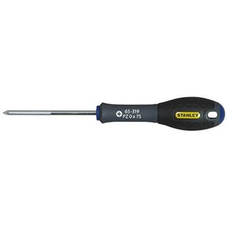 Stanley 1-65-319 Tournevis Pz0 75 Mm - Gamme FatMax - Fabriqués En France - Lame En Acier - Sablage De L'Empreinte - Poignée Sof