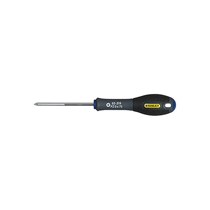 Stanley 1-65-319 Tournevis Pz0 75 Mm - Gamme FatMax - Fabriqués En France - Lame En Acier - Sablage De L'Empreinte - Poignée Sof