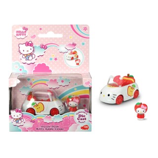 Simba - Hello Kitty - Voiture Pomme - Véhicule Métal + 1 Figurine Amovible - 253241000