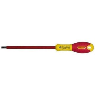 Stanley 1-65-410 - Tournevis Électricien Gamme FatMax Isolé 1000 V 2.5X50Mm - Fabriqués En France - Lame En Acier - Revêtement P