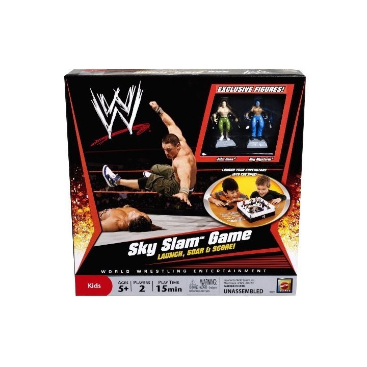 WWE Mattel - R3201 - Jeux Enfant - Jeu de Plateau Sky Slam