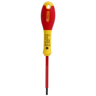 Stanley 1-65-411 - Tournevis Électricien Isolé 1000V 3,5X75Mm Gamme FatMax - Fabriqué En France - Normé - Lame En Acier - Couche