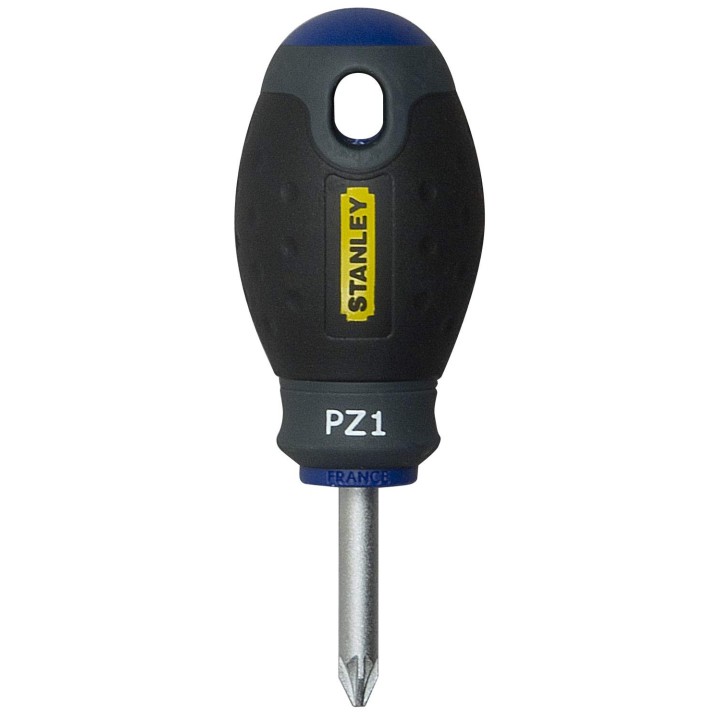 Stanley 1-65-408 Tournevis Pozidriv Pz 1X30Mm Boule Gamme FatMax - Fabriqués En France - Lame En Acier - Sablage De L'Empreinte 