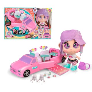 Trotties, Emma, ville New-York et sa limousine , Poupée voyageuse issue de la série animée, avec accessoires, Jouets pour enfant