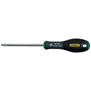 Stanley 1-65-398 Tournevis Tamper Torx Tt30X125Mm Gamme FatMax - Fabriqués En France - Lame En Acier - Sablage De L'Empreinte - 